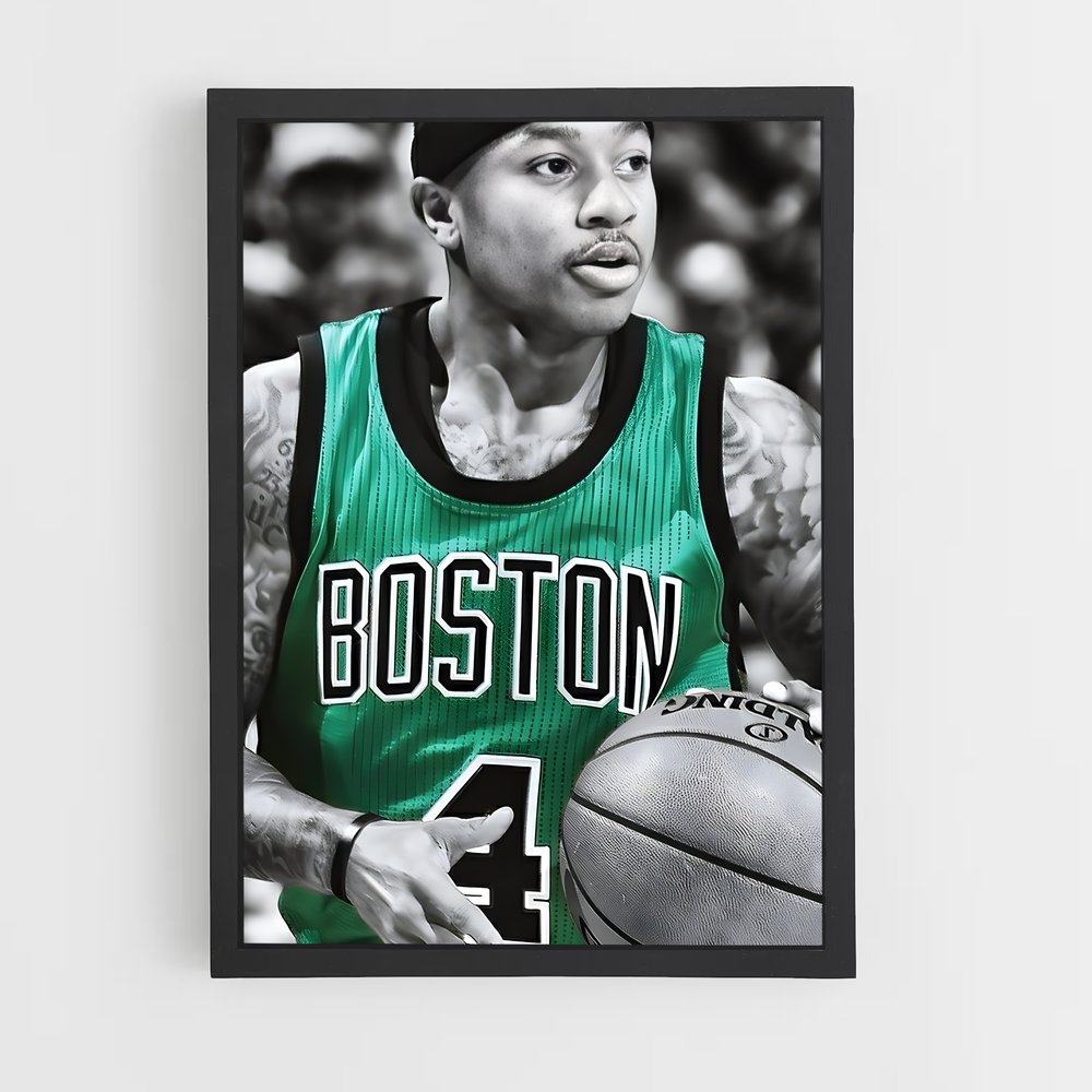Poster Isiah Thomas: Légende des Celtics – affiche Basketball (vue 2)
